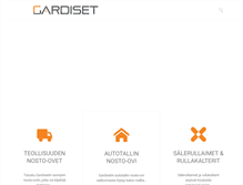 Tablet Screenshot of gardiset.fi